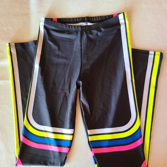 Colorful Striped Kids Leggings - Picture 1 of 5